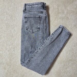 Mavi Scarlett Super High Rise Super Skinny Jeans Acid Wash Black 28/29